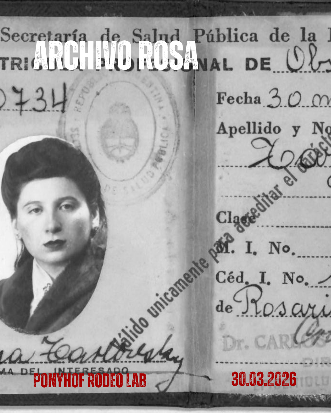 Archivo Rosa performance Mariana Eva Perez Abuelas Plaza de Mayo Berlin Ponyhof Rodeo Lab